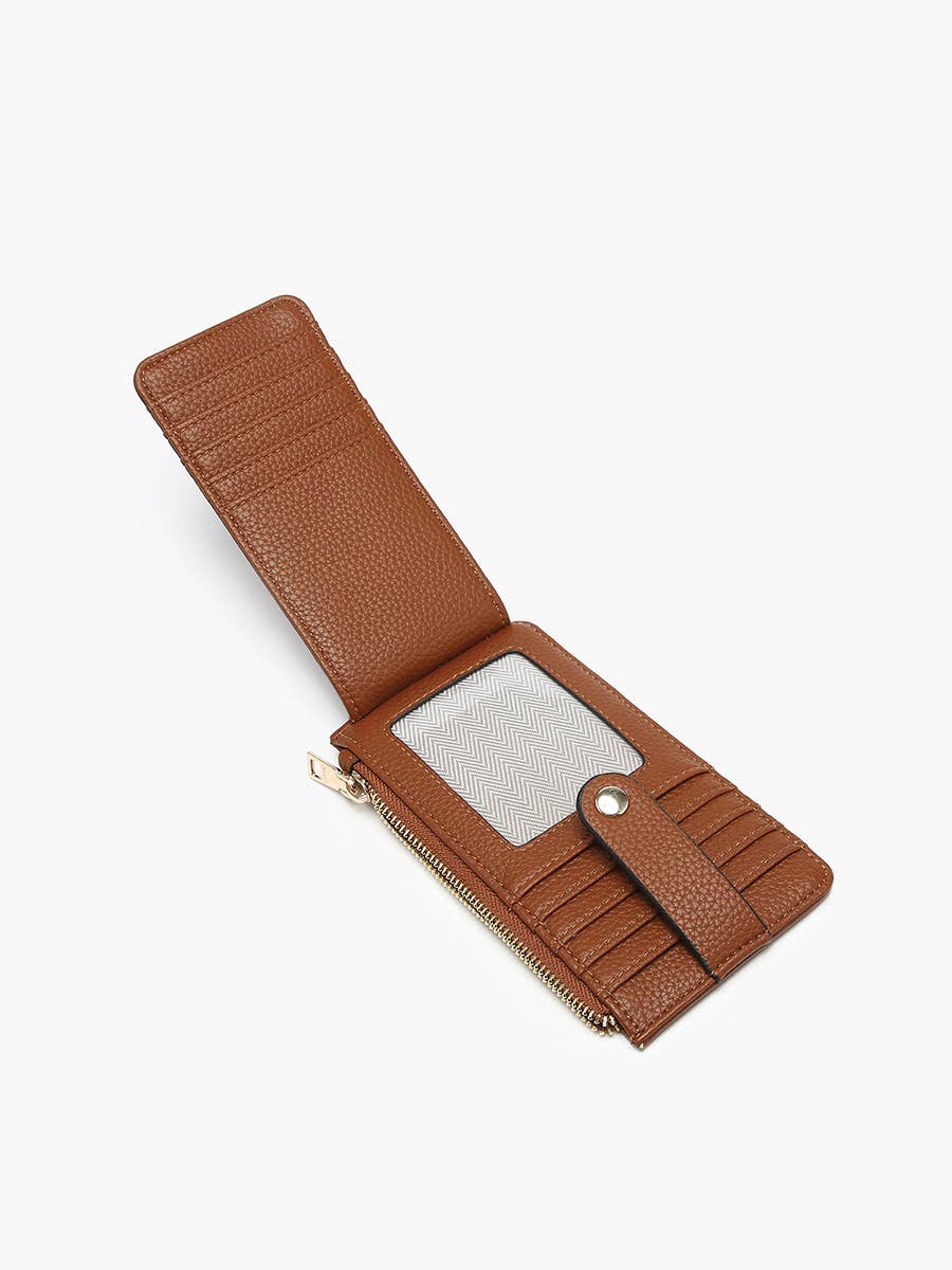 WL2541RF Mae RFID Multi-Card Wallet w/ Strap Snap Closure: Mocha Jen & Co.