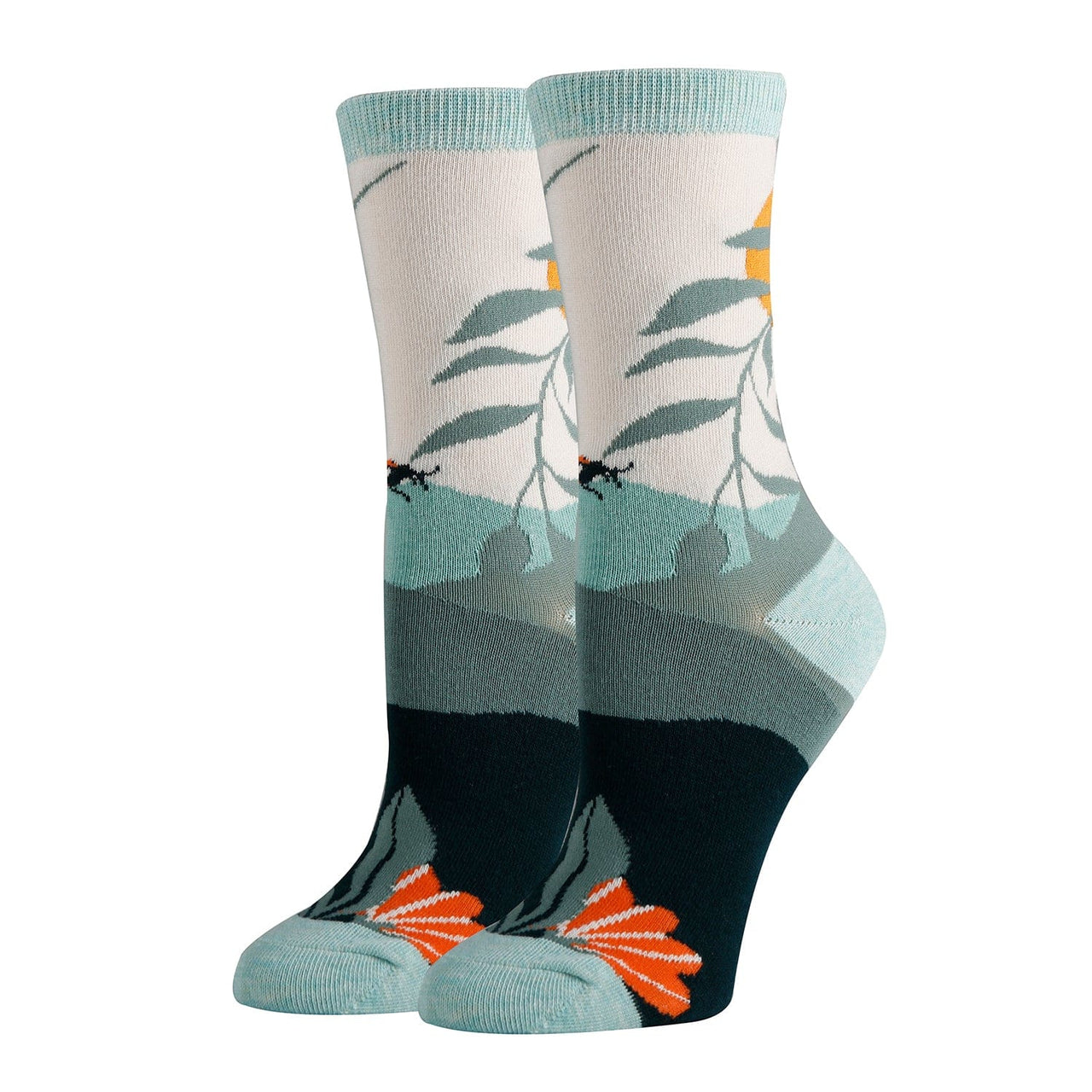 Women's Crew Socks, Olive Faye Oooh Yeah Socks