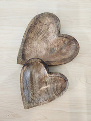 Wooden Heart Trays Ganz Tray Small