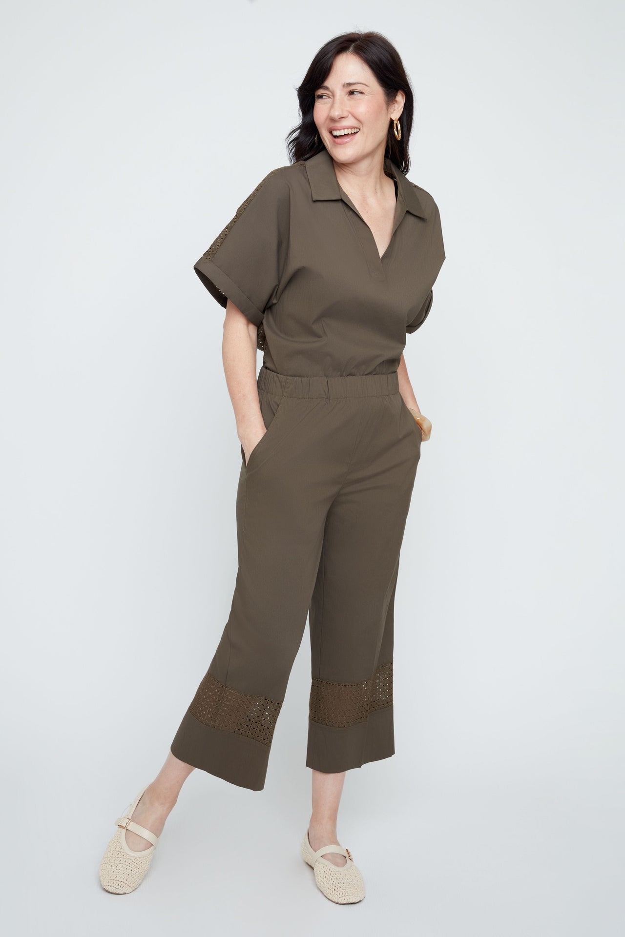 Woven Pant in Khaki by Renuar Corwik | Renuar Casual Pant