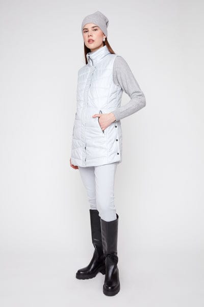 Woven Vest, Platinum 80 Modes Corwik Collections LLC