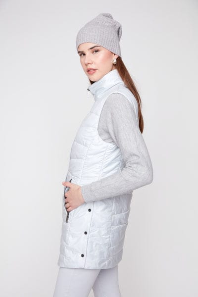 Woven Vest, Platinum 80 Modes Corwik Collections LLC