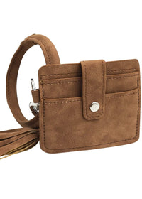 Thumbnail for Wristlet Bangle Credit Card Wallet Calla Products LLC Handbags, Wallets & Cases Taupe