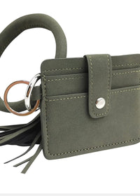 Thumbnail for Wristlet Bangle Credit Card Wallet Calla Products LLC Handbags, Wallets & Cases Olive