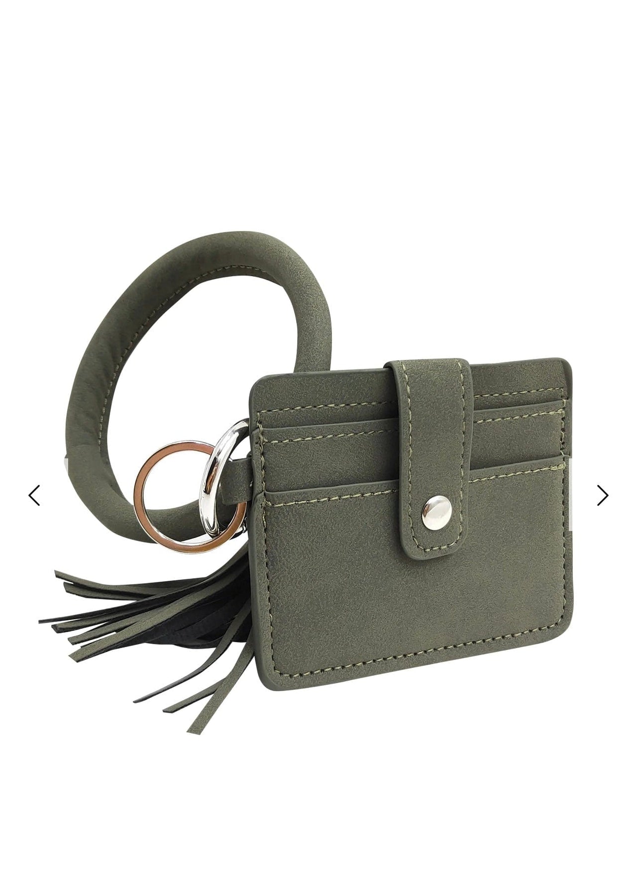 Wristlet Bangle Credit Card Wallet Calla Products LLC Handbags, Wallets & Cases Gray