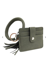 Thumbnail for Wristlet Bangle Credit Card Wallet Calla Products LLC Handbags, Wallets & Cases Gray