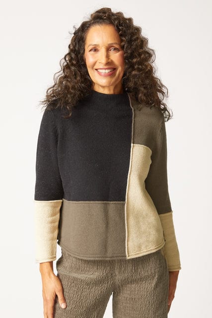 Yin Yang Funnel Neck Pullover | Truffle Habitat SWEATER Small