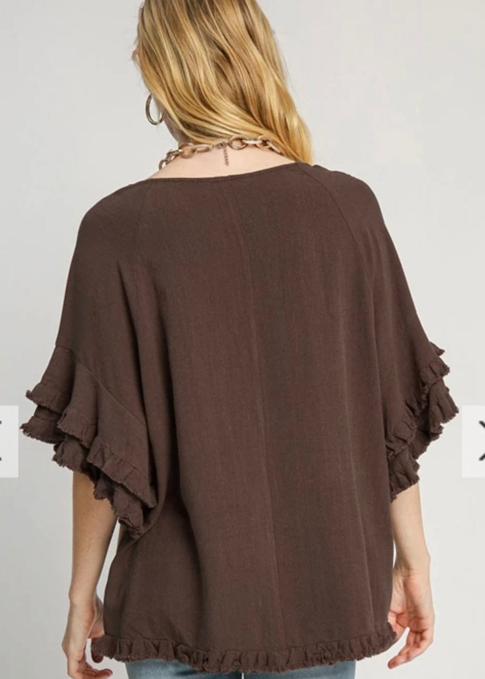 Your Essential Top in Chocolate Umgee Casual Top