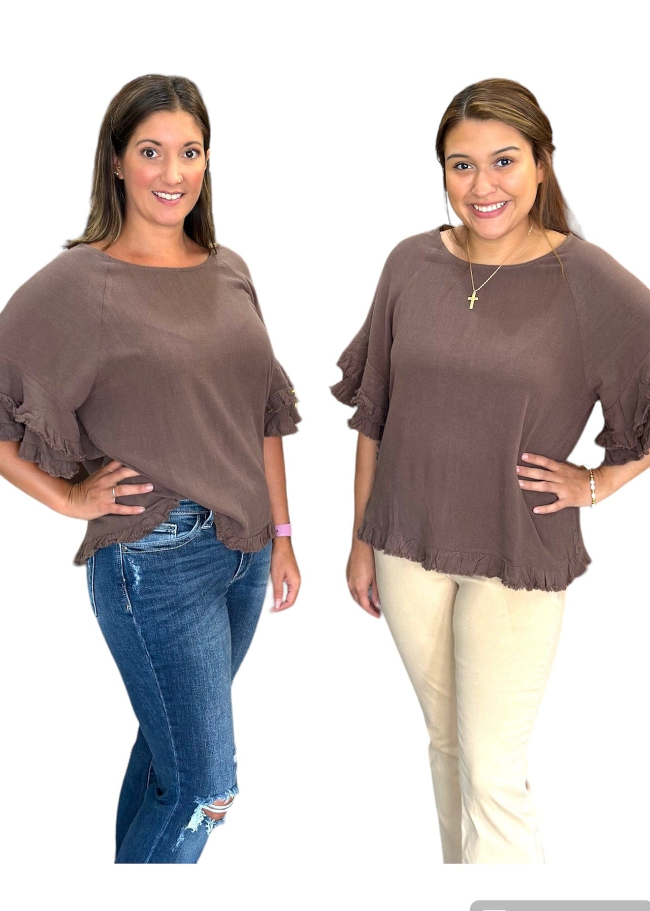 Your Essential Top in Chocolate Umgee Casual Top