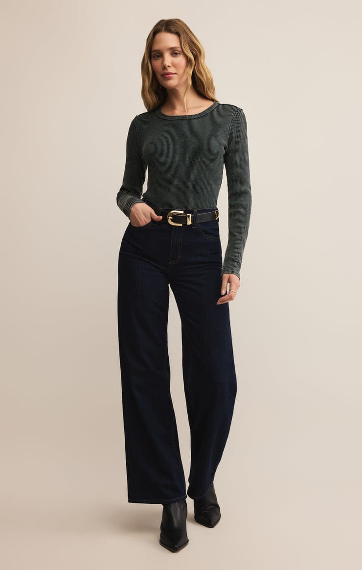 Z Supply Arlet Mini Thermal Top | Garland Green Z Supply Casual Top