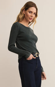 Z Supply Arlet Mini Thermal Top | Garland Green Z Supply Casual Top