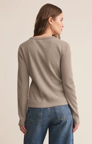 Z Supply Arlet Mini Thermal Top | Smoked Heather Z Supply Casual Top