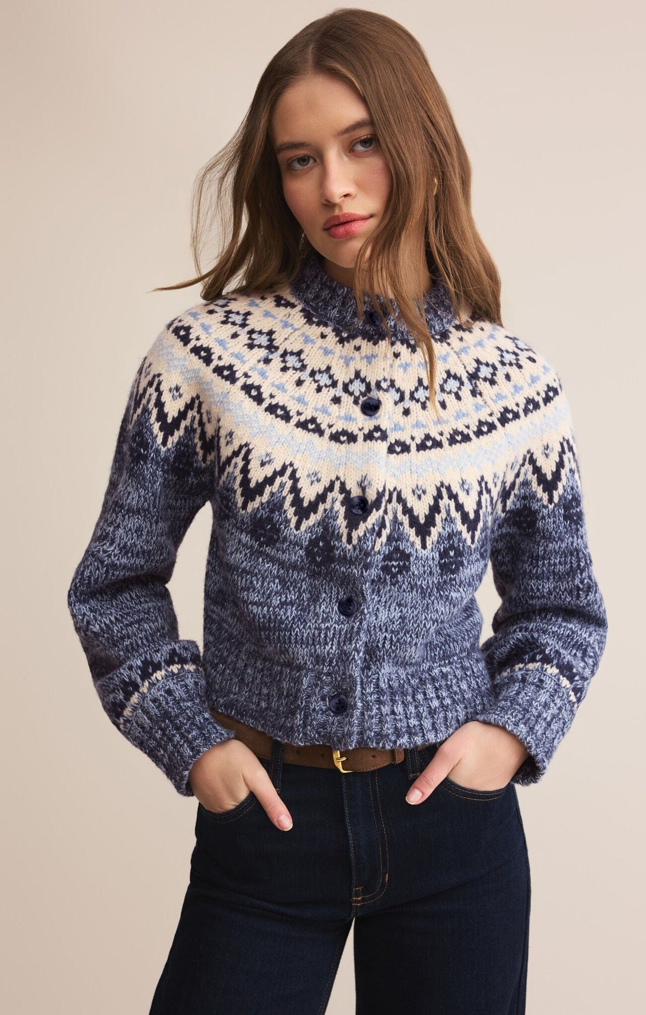 Z Supply North Sea Fairisle Cardigan Z Supply SWEATER Small