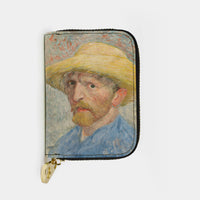 Thumbnail for RFID Armored Zippered Wallet | Van Gogh Self Portrait