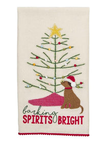 Thumbnail for Appliqué Holiday Towel Mud Pie Barking