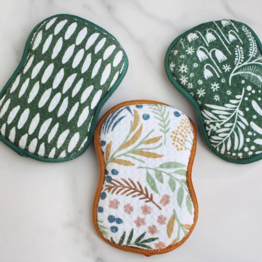 Assorted RE:usable Sponges (Set of 3) - Botanical 12 units Once Again Home Co.