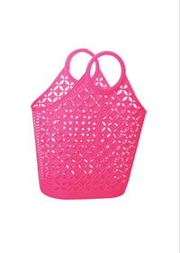 Thumbnail for Atomic Tote by Sun Jellies Sun Jellies Beach Tote Neon Pink