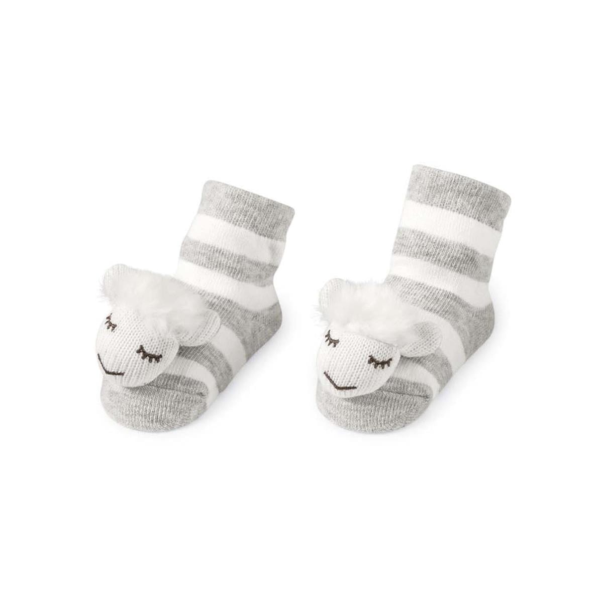 Baby Rattle Toe Socks by Mud Pie Mud Pie Baby & Toddler Sheep