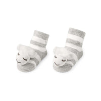 Thumbnail for Baby Rattle Toe Socks by Mud Pie Mud Pie Baby & Toddler Sheep