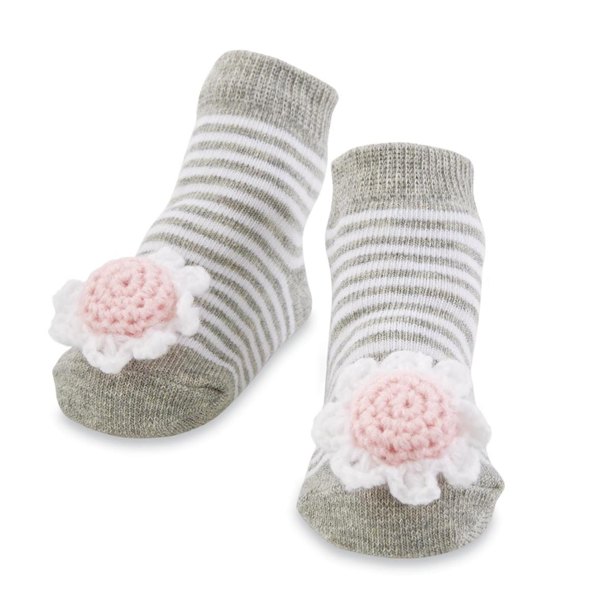 Baby Rattle Toe Socks by Mud Pie Mud Pie Baby & Toddler Flower