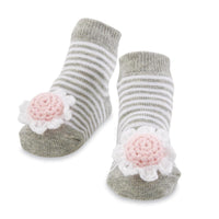 Thumbnail for Baby Rattle Toe Socks by Mud Pie Mud Pie Baby & Toddler Flower