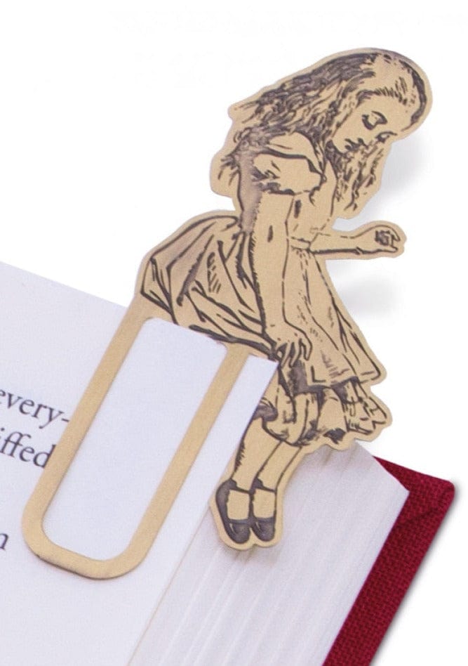 Bookminders Brass Page Markers IF USA Bookmarks Alice in Wonderland