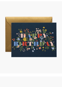 Thumbnail for Boxed Birthday Cards by Rifle Paper Co Rifle Paper Co. Greeting & Note Cards Navy