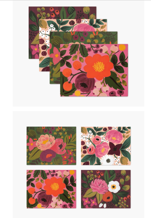Boxed Floral Note Cards by Rifle Paper Co Rifle Paper Co. Greeting & Note Cards