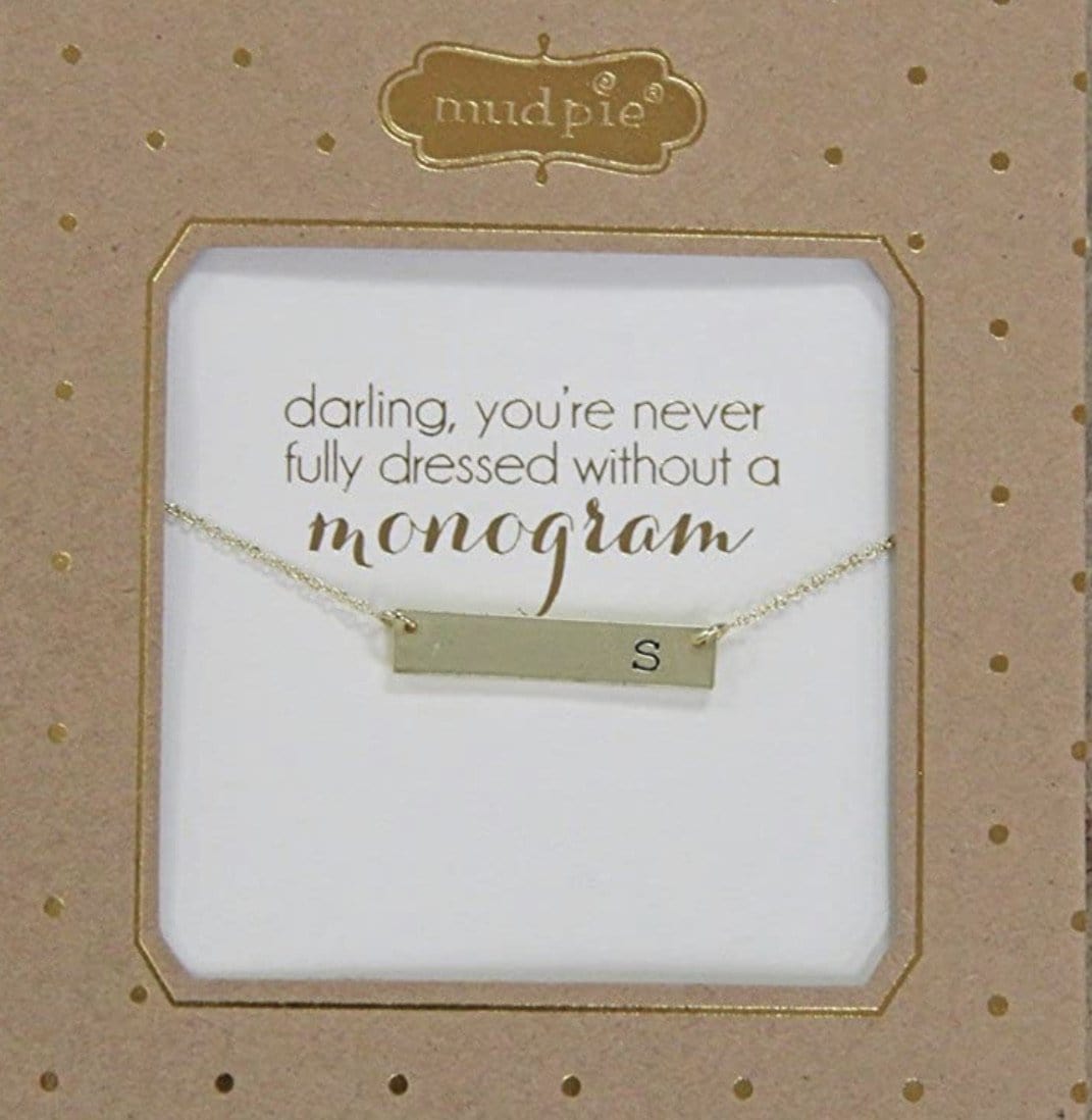 CHELSEA INITIAL Necklace Mud Pie Necklace s