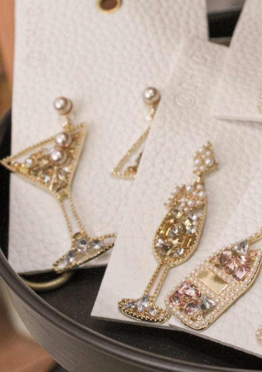 Crystal Champagne Earrings Two's Company Earrings
