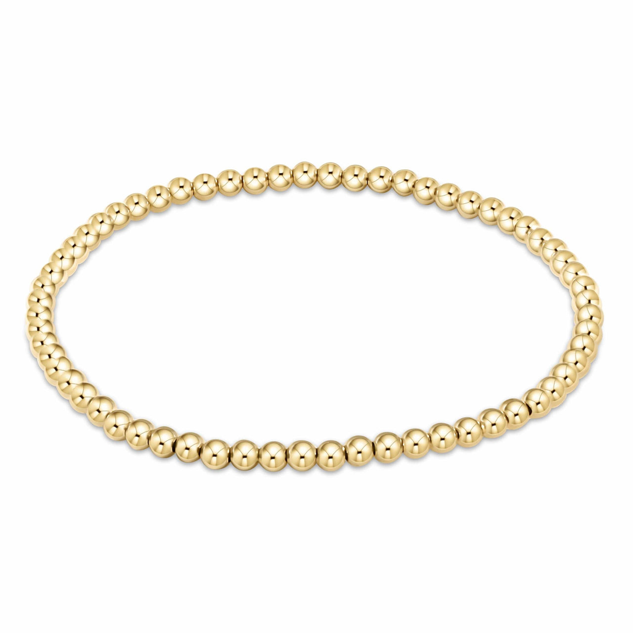 e.newton Classic Gold Bead Bracelet | 6 Sizes e.newton Designs Bracelets 3 mm