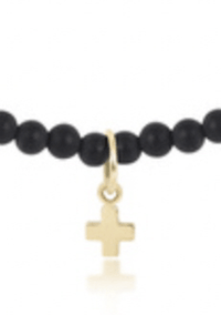 Thumbnail for E Newton Signature Cross Bracelet e. newton Designs Bracelets Matte Onyx