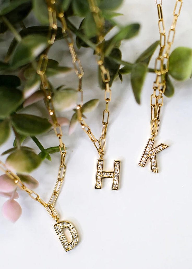 Emma Luxe Initial Necklace Mattie B's Gifts & Apparel