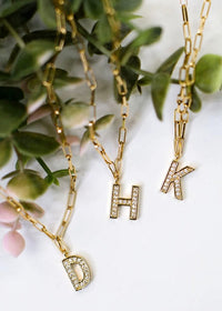 Thumbnail for Emma Luxe Initial Necklace Mattie B's Gifts & Apparel