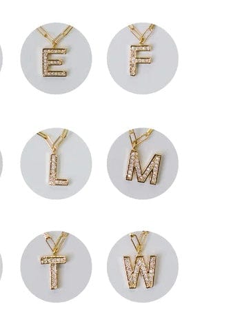Emma Luxe Initial Necklace Mattie B's Gifts & Apparel