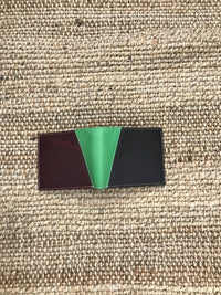 Thumbnail for Enzo Men's Leather Wallet Soruka Bag Black w Green