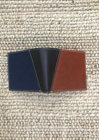 Thumbnail for Enzo Men's Leather Wallet Soruka Bag Black n Brown w Black