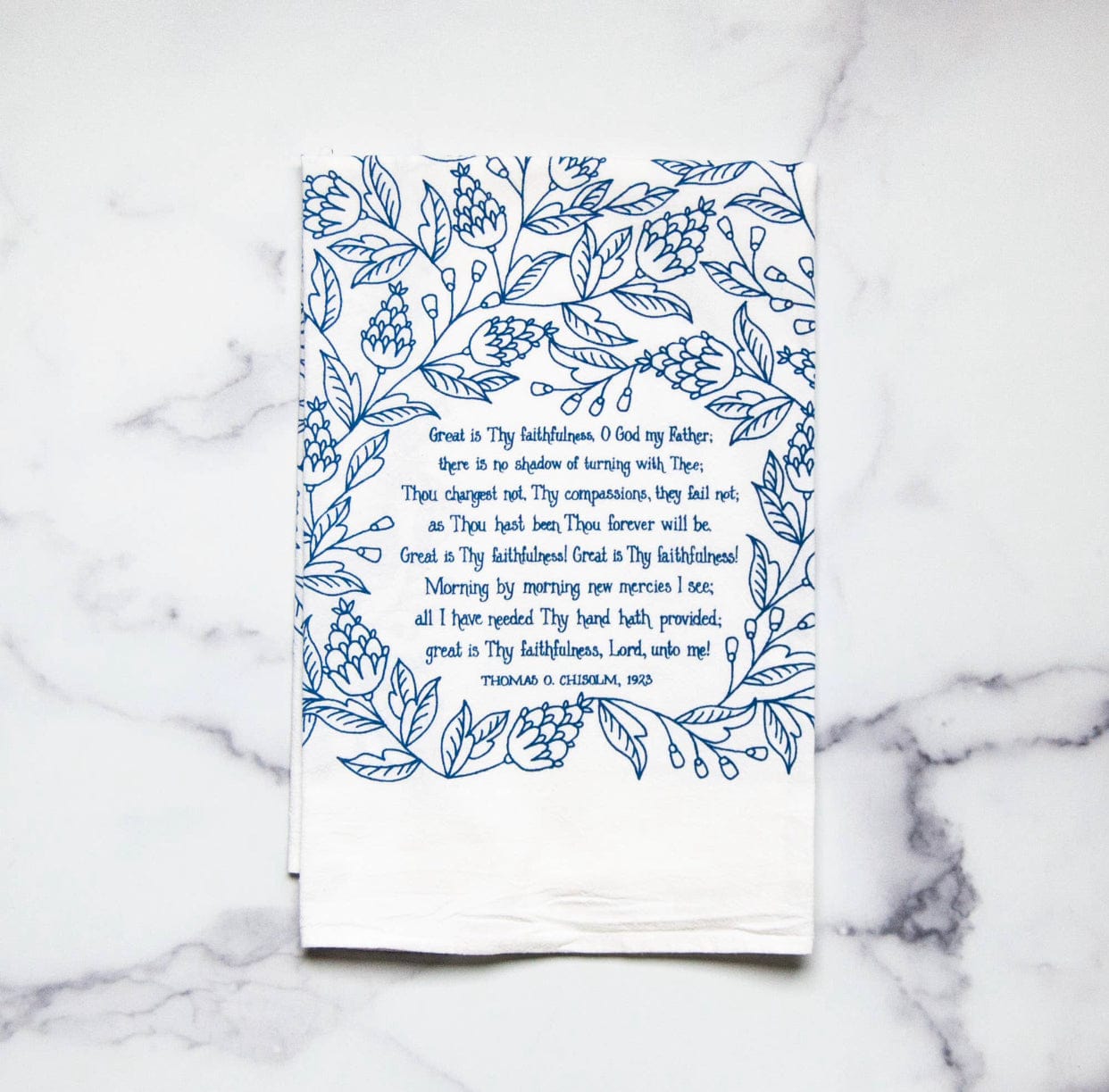 Favorite Hymns Tea Towels Little Things Studio TEA TOWEL Great is Thy Faithfulness