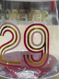 Thumbnail for Forever 29 Stemless Wine Glass MAry Square Stemless Wine