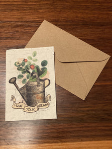 Gift Enclosure Mini Note In the Land of Elsewhere Paper PLANT DREAMS