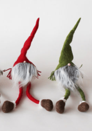 Gnomes with Dangly Legs to Troll You One Hundred 80 Degrees Gnome red