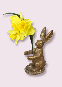 Thumbnail for Golden Bunny Bud Vase Two's Company Vases