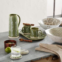 Thumbnail for Green Leaf Pitcher Mud Pie pitcher
