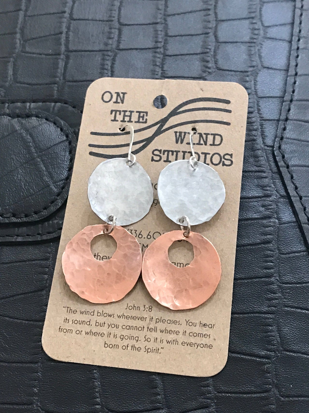Hand Made Metal Earrings by OTWS On the Wind Studios Hand Made Change
