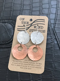 Thumbnail for Hand Made Metal Earrings by OTWS On the Wind Studios Hand Made Change