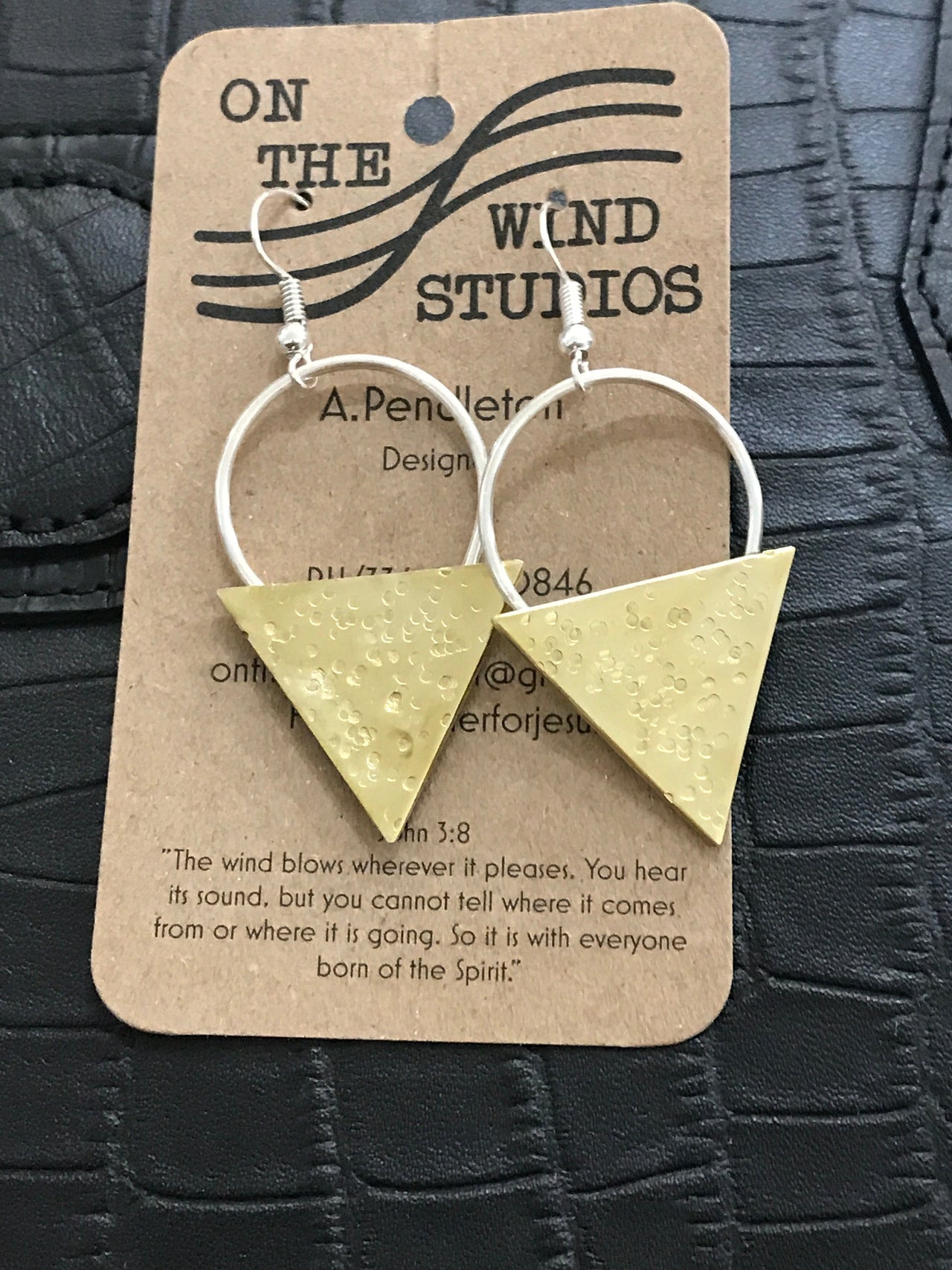 Hand Made Metal Earrings by OTWS On the Wind Studios Hand Made Evening Out