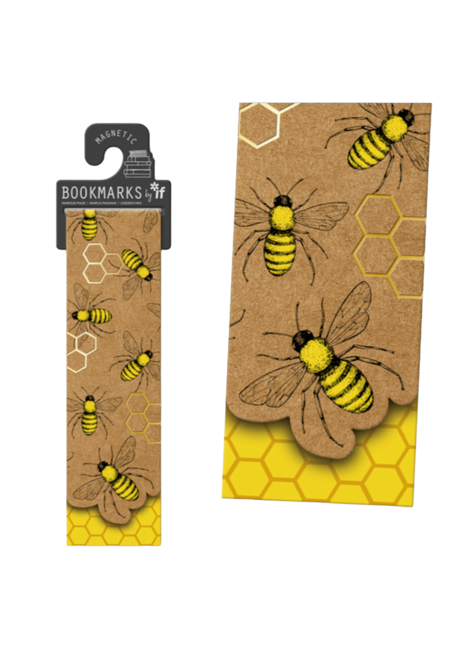 Happy Bee Kraft Magnetic Bookmark IF USA