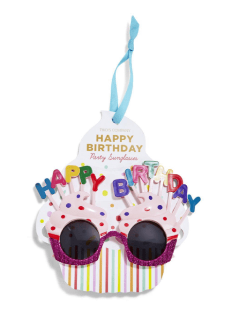 Happy Birthday Glasses Two's Company party Pink