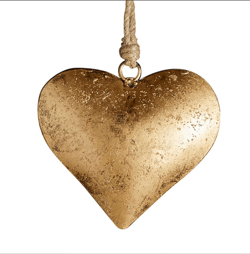 Heart Ornaments Creative Brands home decor Golden / Small