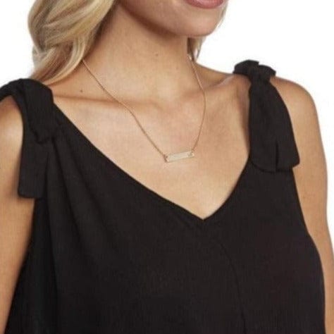 Initial Bar Necklace by Mud Pie Mud Pie Necklace